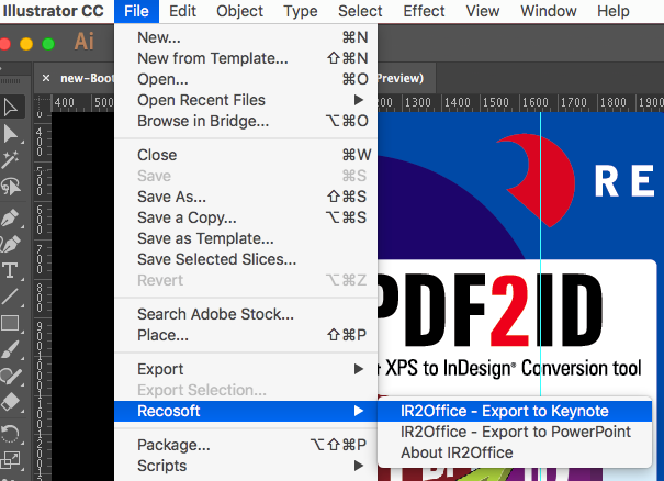 Recosoft ships IR2Office - Convert Illustrator to PowerPoint & Keynote Image